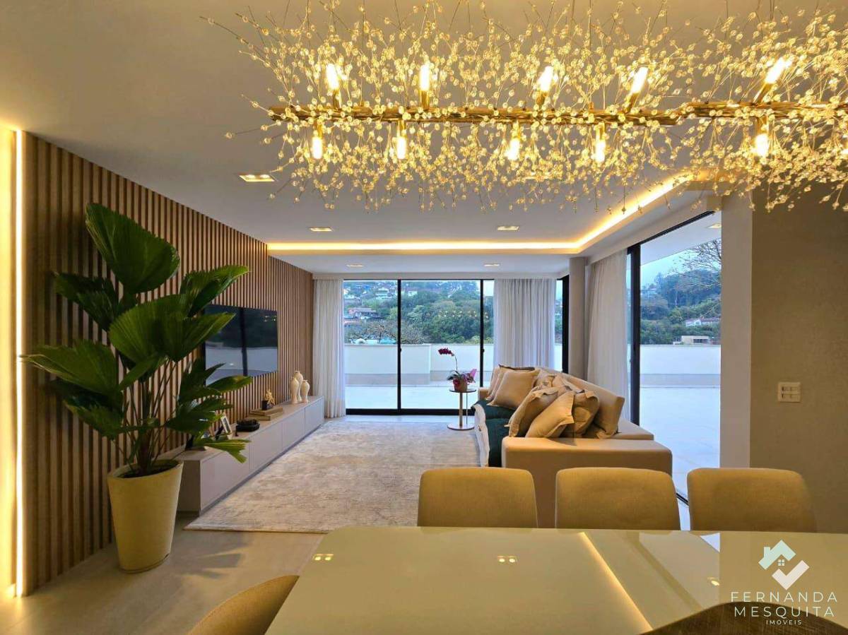  - Exclusiva Cobertura de Alto Padrão com 3 Quartos (1 Suíte), Terraço de 110 m² e 3 Vagas – Condomínio La Brique, Agriões – Teresópolis/RJ