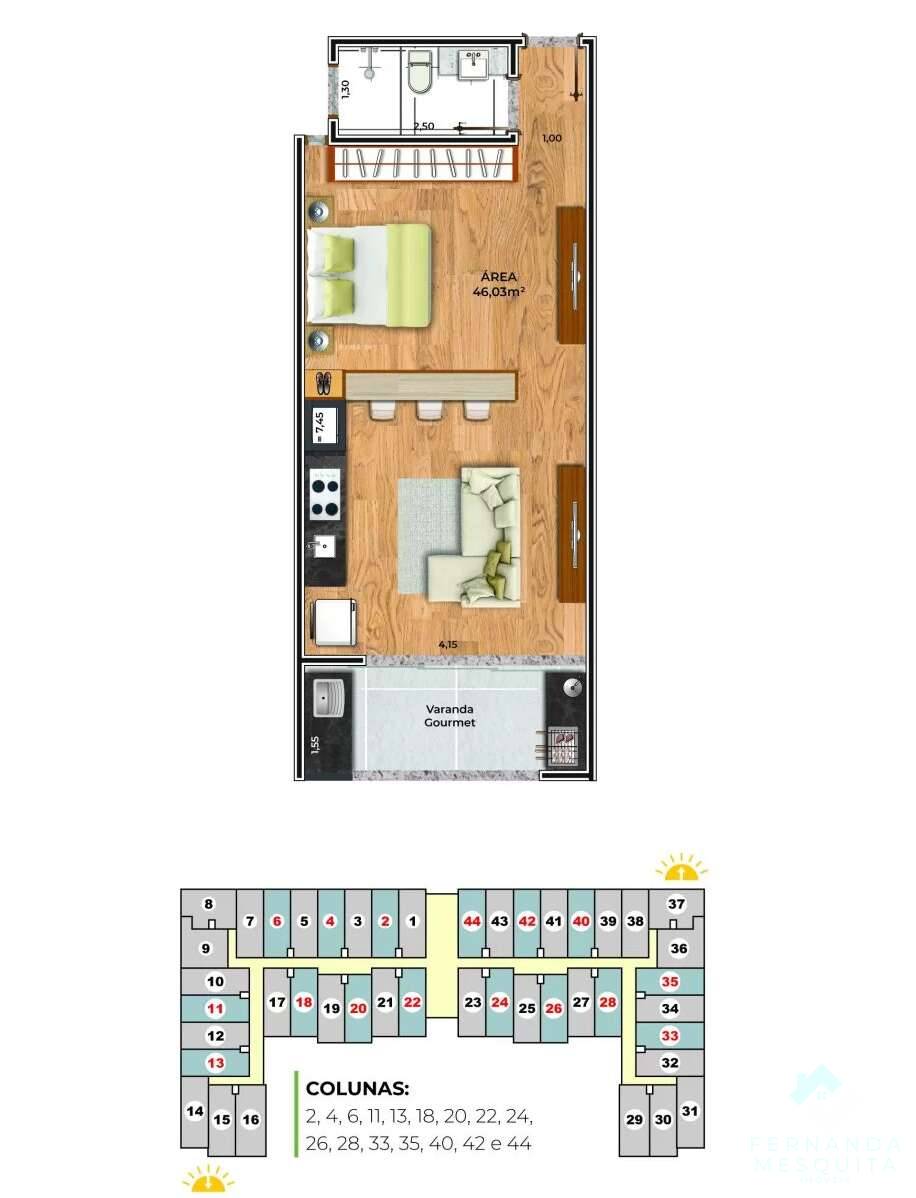  - Oportunidade no Comary Loft: Apartamento de 46 m² com Varanda, Vaga de Garagem e Repasse de Financiamento – Granja Comary, Teresópolis/RJ
